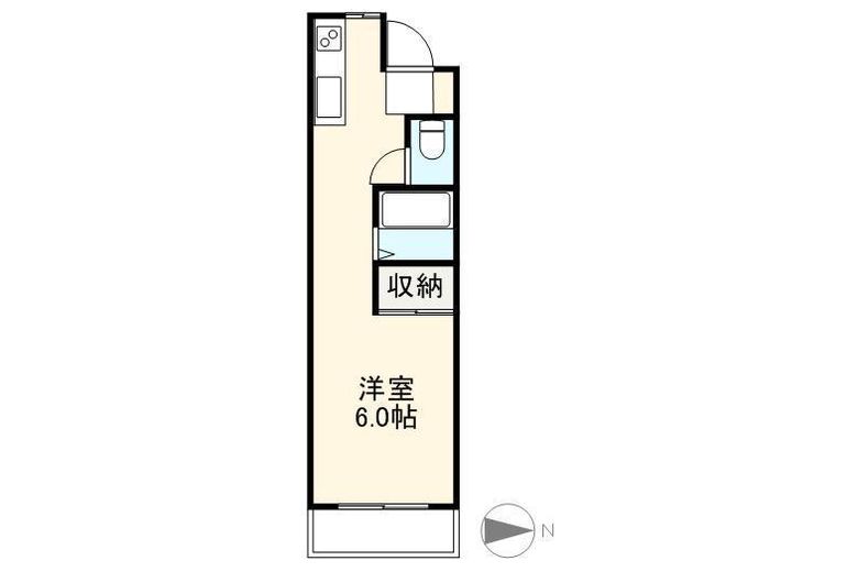 西町ハイツ（アキ・メディカル）-303-間取り図