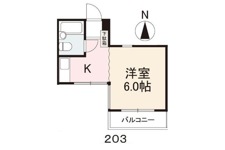 番町田村館-203-間取り図