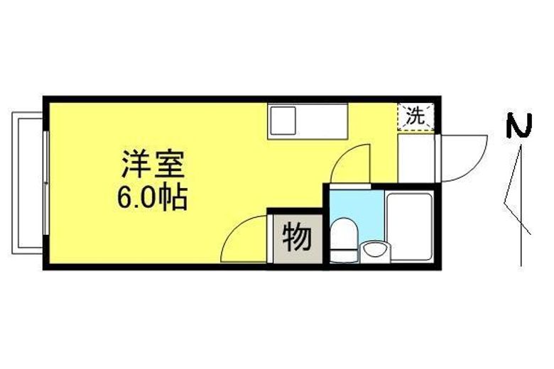 横井ハイツ-東202-間取り図